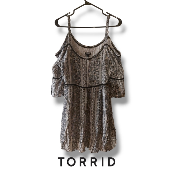 Torrid Cold Shoulder Short Dress - Picture 1 of 10